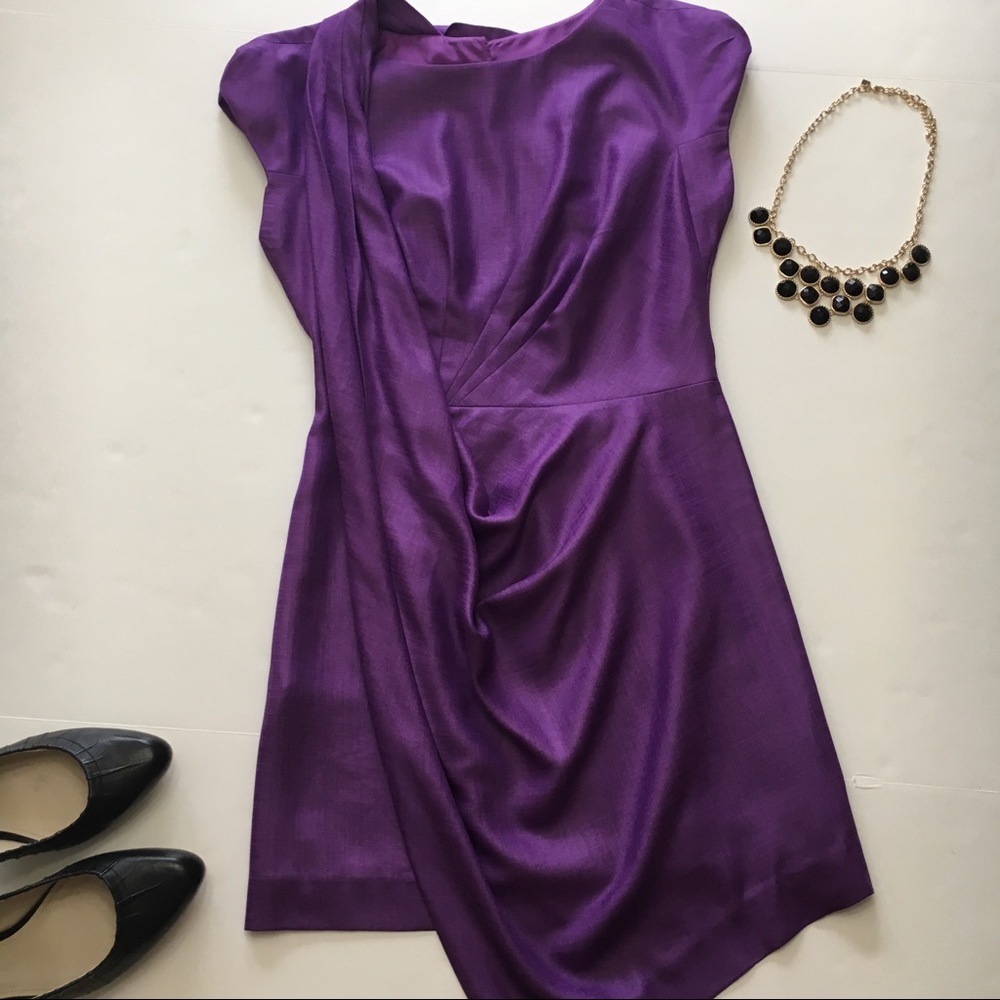 BCBGMaxAzria Runway Orchid Woven Dress, sz 2
